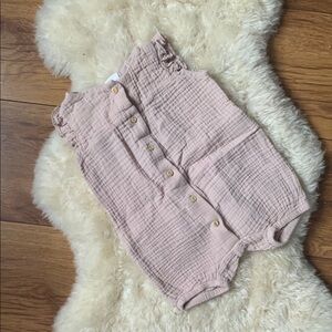 H&M Pink muslin Romper